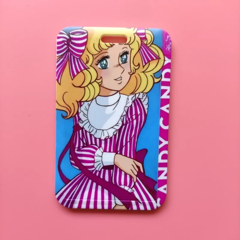 Urocze dziewczęce etui na wizytówki z cukierkami Wizytówka damska Wiszące etui na karty na szyję Smycz Etui na dowód osobisty pielęgniarki