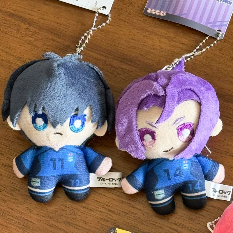 

New Cartoon Anime Blue Lock Peripherals Isagi Yoichi Chigiri Hyoma Nunu Cute Plush Doll Bachira Meguru Bag Pendant Keychain Gift