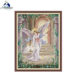 Joy Sunday Kit punto croce Millennium Angel Pattern stampato tessuto Aida contati 16CT 14CT 11CT artigianato artistico Kit ricamo fai da te