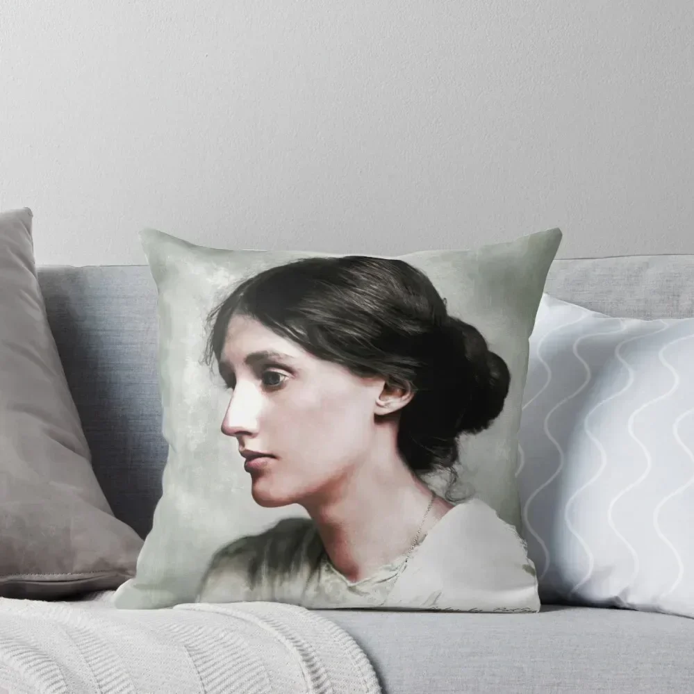 Virginia Woolf Throw Pillow pillow cover christmas christmas ornaments 2025 pillow