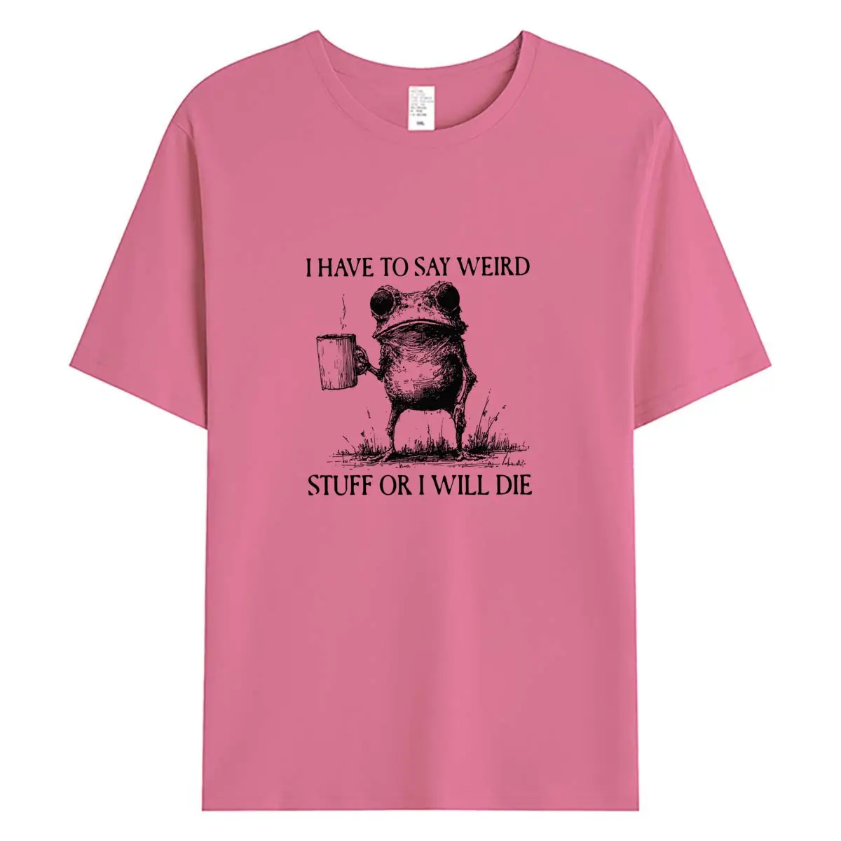 الصيف النساء تي شيرت موضة مضحك الضفدع الجرافيك تي شيرت المتضخم قصيرة الأكمام المحملة 100% القطن امرأة قمة الإناث التي شيرت الملابس #6