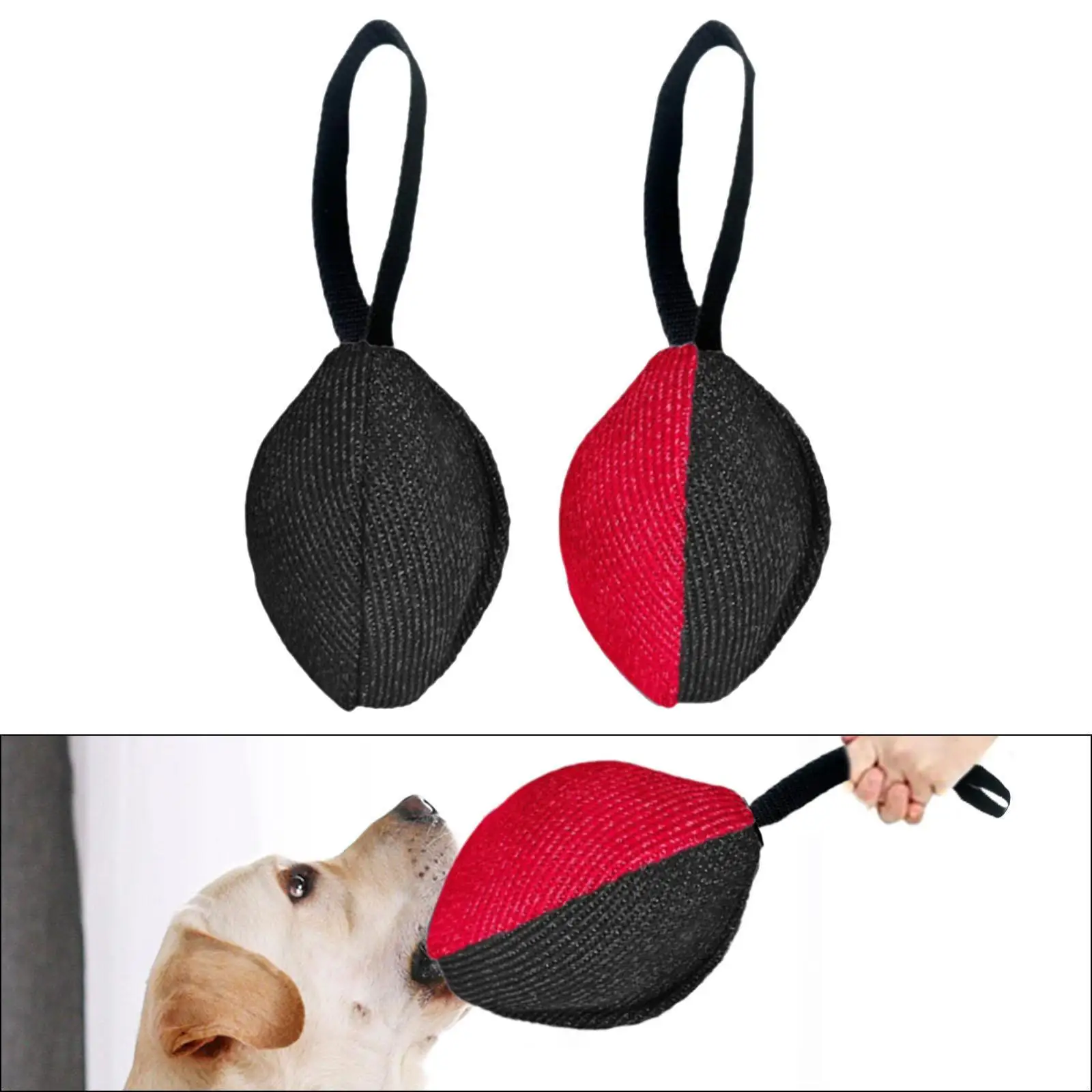 Dog Tug Ball Comfortable Long Handle Agility Interactive Dog Toy Dog Ball Toy Training Pet Supplies Chasing Relieve Boredom Game