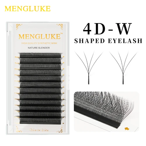 Imagen 1 del producto Extensiones de pestañas con forma de floración automática, abanicos prefabricados, luz suave Natural, alto Idividual, 4D W