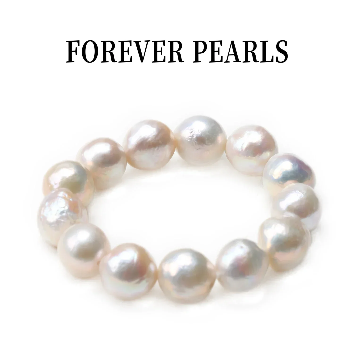 10-12mm Naturalne słodkowodne kolorowe zmarszczki Edison Okrągła barokowa bransoletka z pereł Prosty elastyczny styl liny Regulowany rozmiar