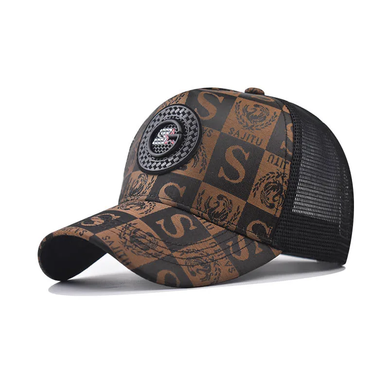

Fashion Outdoor Mesh Baseball Caps for Men Women Plaid Cap Net Hat Casual Sunhat Trucker Boys Girls Snapback Gorra Wholesale