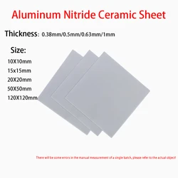 Aluminum Nitride Ceramic Sheet High Thermal Conductivity Aln Ceramic Substrate Insulation High Temperature Resistant Plate
