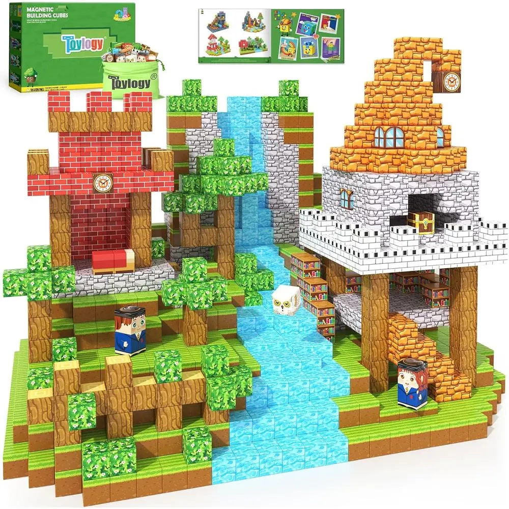 Magnetic Building Blocks - 150-Piece STEM Toy for Kids, Montessori-Inspired Magnet Cubes, Ages 3-12