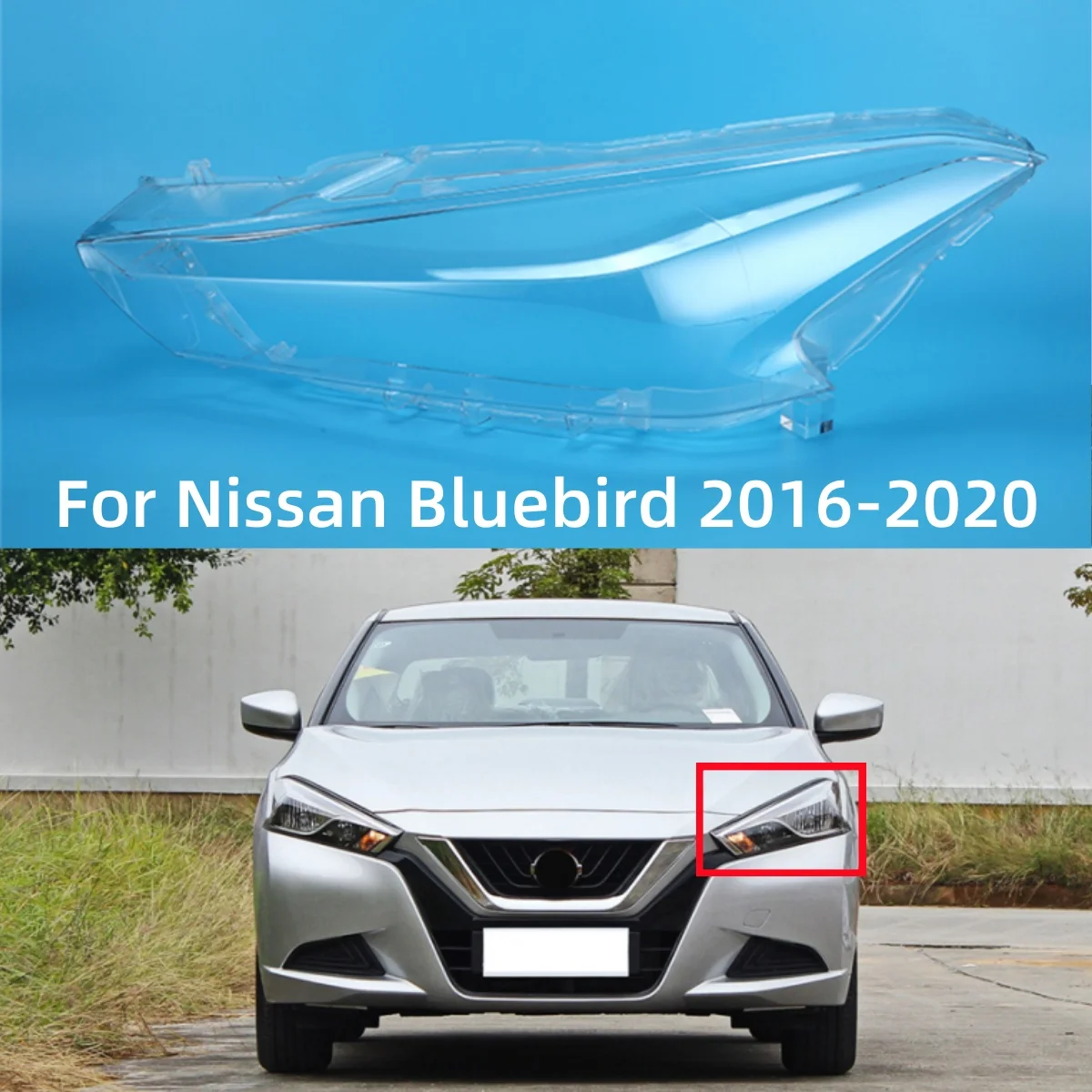 

For Nissan Bluebird 2016 2017 2018 2019 2020 Car Accessories For Cars Headlights Lights Glass Replace The Original Lens