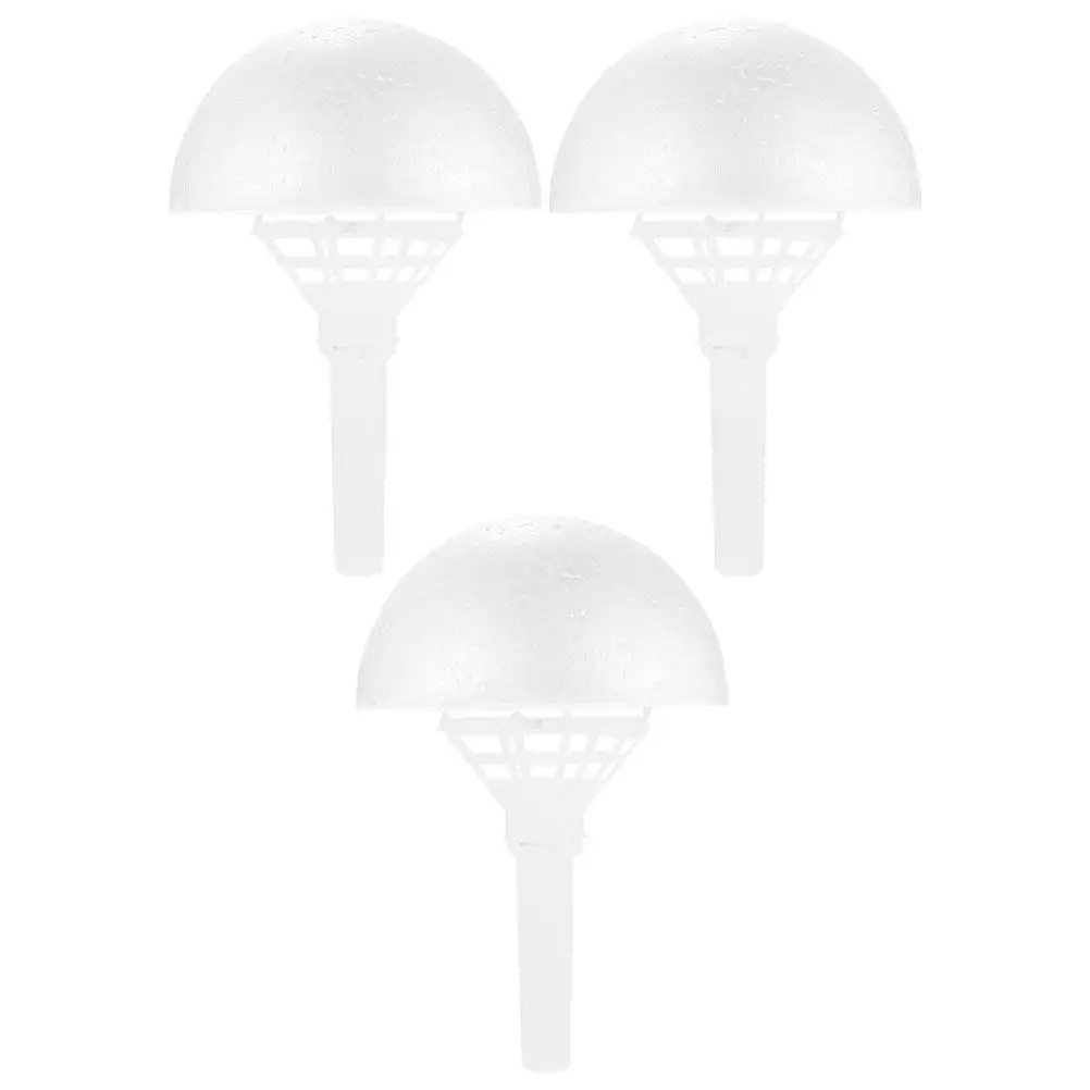 Elegant White Wedding Bouquet Holder Foam Floral Handle for Fresh Artificial Bridal Bouquet Making Supplies