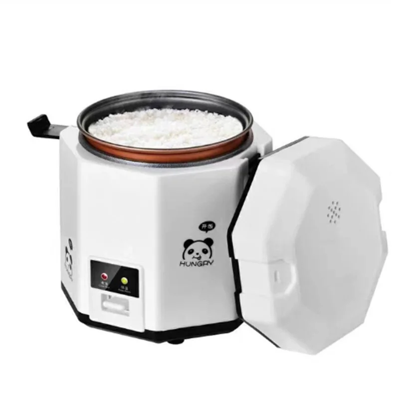 1.2L Mini Electric Rice Cooker 2 Layers Heating Food Steamer Multifunction Meal Cooking Pot 1-2 People Lunch Box