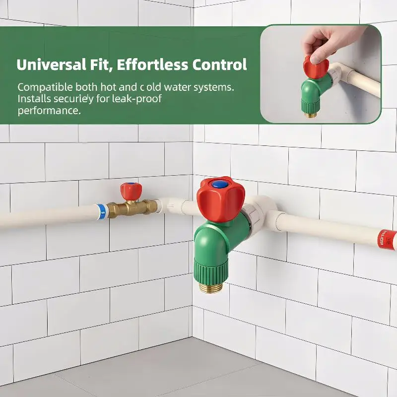 Leakproof Angle Valve Brass Material Safety Outlet For Water Heater Kitchen Bathroom