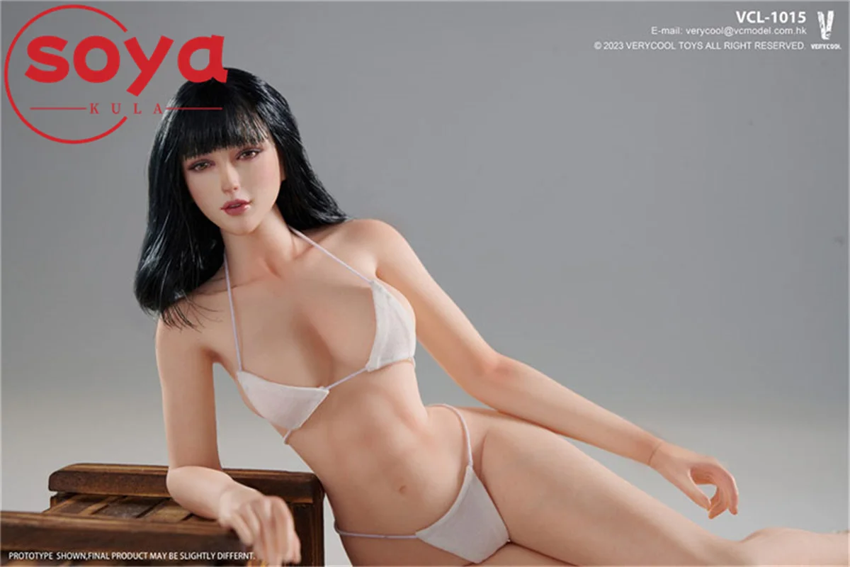 VERYCOOL VCL-1015 1/6 مقياس سويتي فتاة رئيس نحت الشعر الأسود رئيس نحت نموذج صالح 12 '' VERYCOOL معرض عمل الشكل الجسم