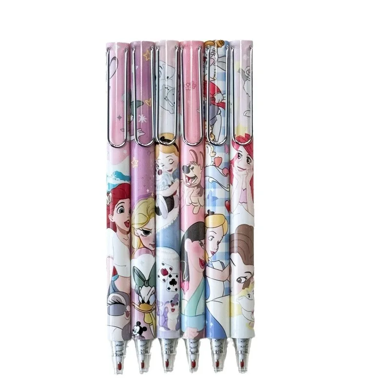 Imagem -05 - Disney Desenhos Animados Snow White Gel Pen Estudante Papelaria Requintado Independente Encaixotado Bonito Atacado 24 Pcs