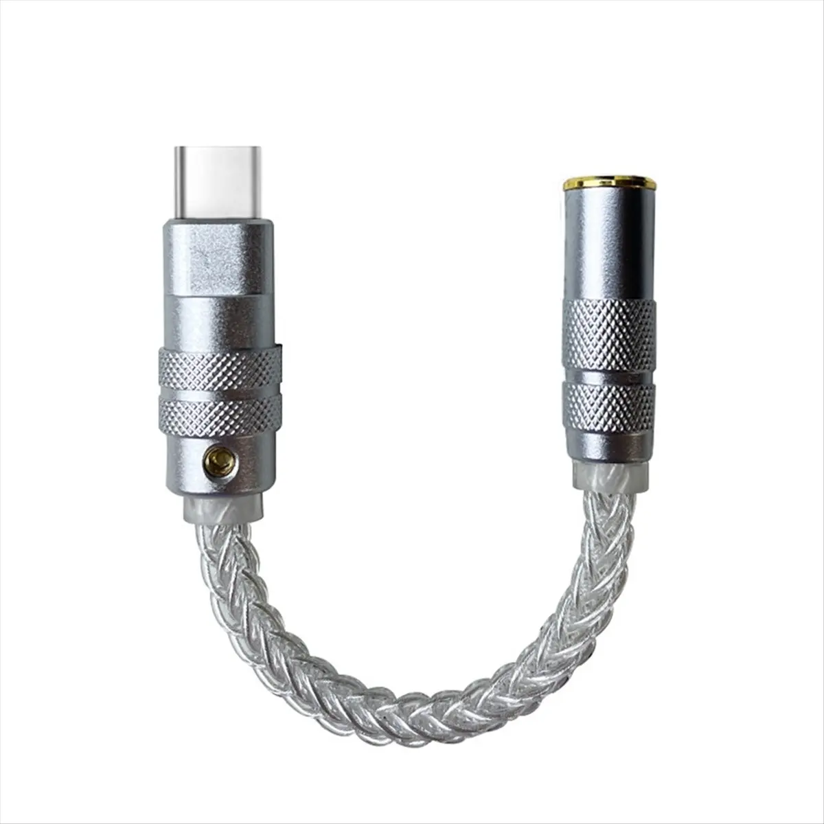 [HUND Store]~ALC5686 USB Type C Earbuds Headphone Amp with 3.5mm Output SNR124dB PCM 32bit/384kHz for Android Window