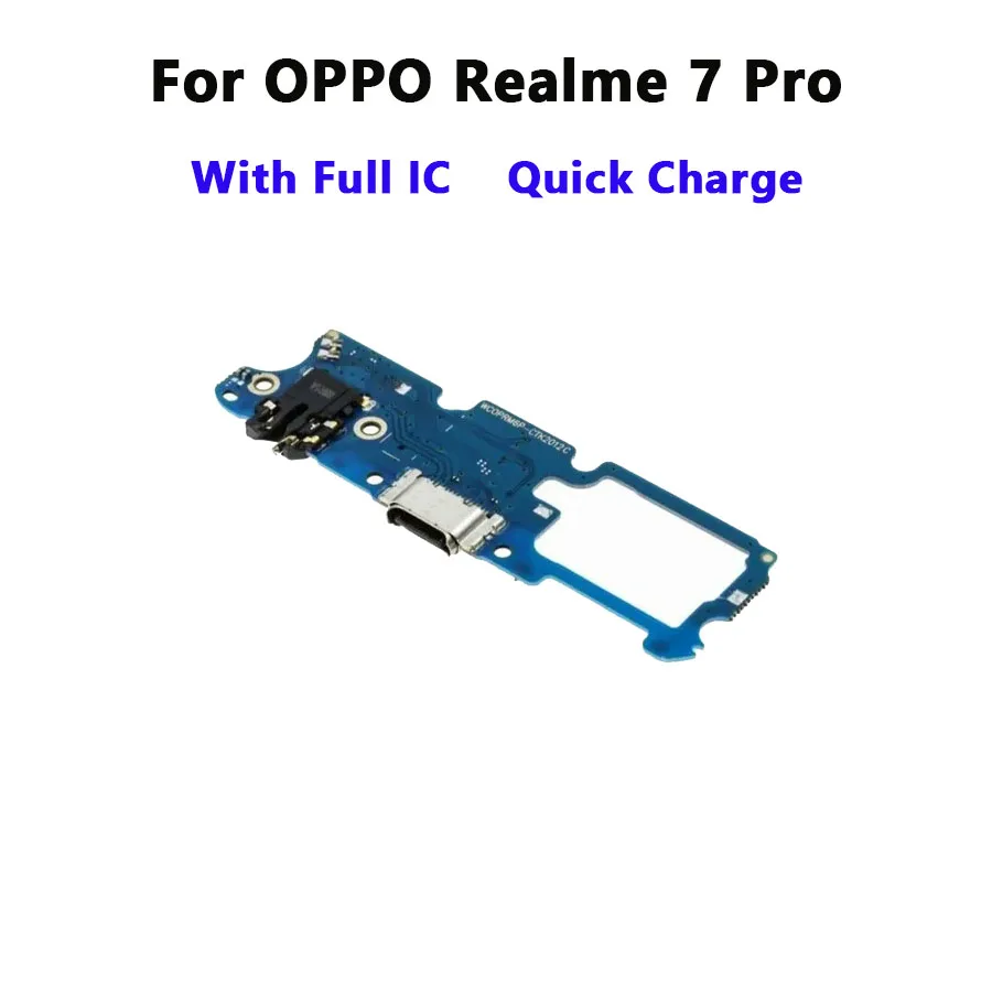 USB-док-станция для зарядного устройства для OPPO Realme 7 Pro RMX2170, USB-док-станция для зарядки, разъем питания, гибкий кабель, замена, ремонт