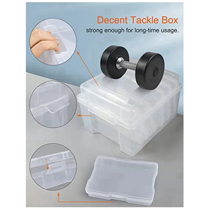 

BAAG-2Pcs 4X6 Коробка для хранения фотографий Органайзеры для фотографий Чехол Контейнер для хранения фотографий Коробка для хранения семян Органайзер для хранения поделок