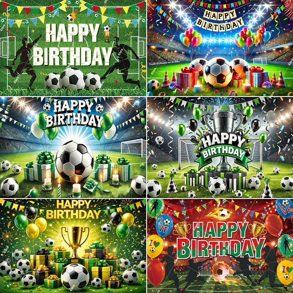 

Football Sports Boy Birthday Party Decor Supplies Soccer Field Stadium Grassland Backdrop Photo Booth Props For Kids Child Gift