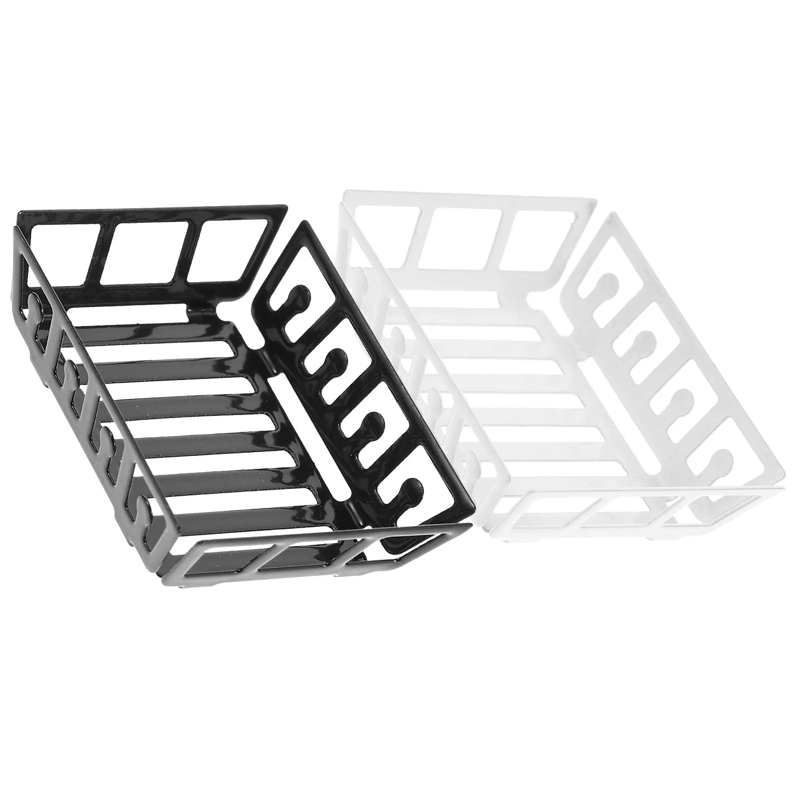 

2Pcs Mini Storage Basket for Dollhouse Miniature House Accessories Small Kitchen Organizer Miniature Basket Decor Micro