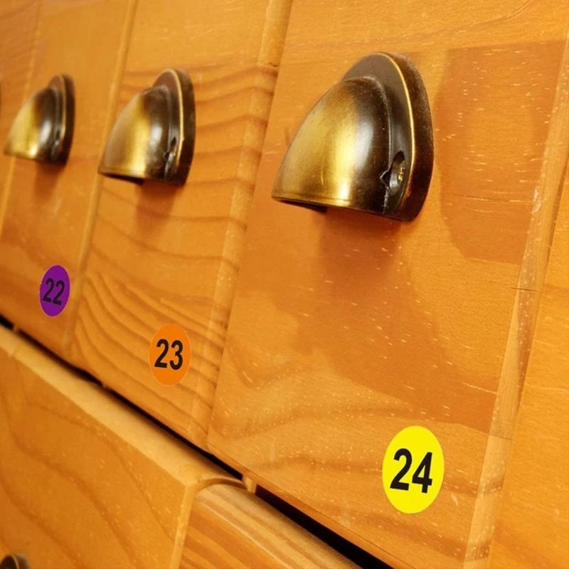 Etichette classificazione adesive numerate a colori per armadietti per ufficio migliore vendita