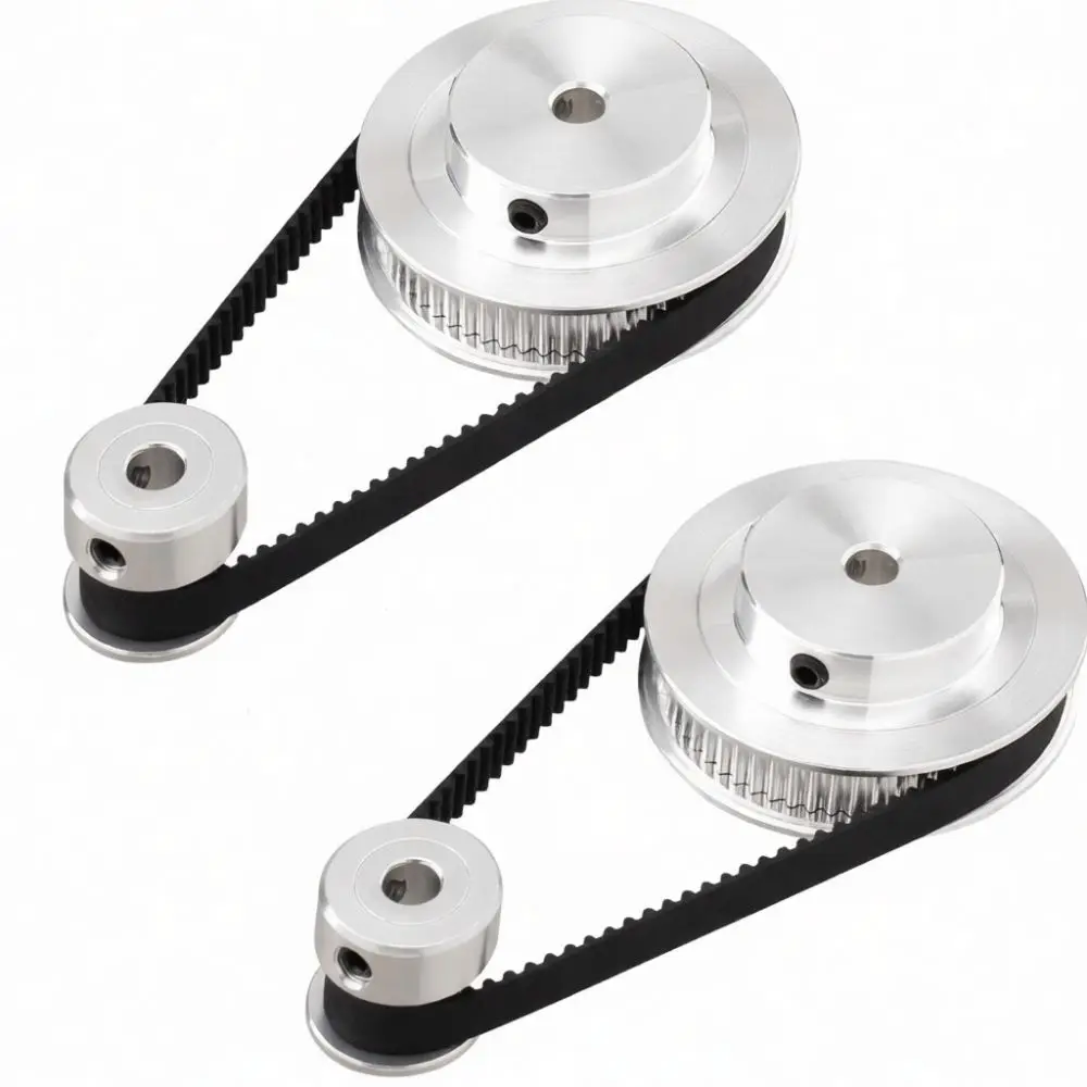 Aluminum 2GT Synchronous Timing Pulley Kit 20 40 60 Teeth Bore 5mm 8mm 10mm For 6mm Width Belt Precision Motion Control System