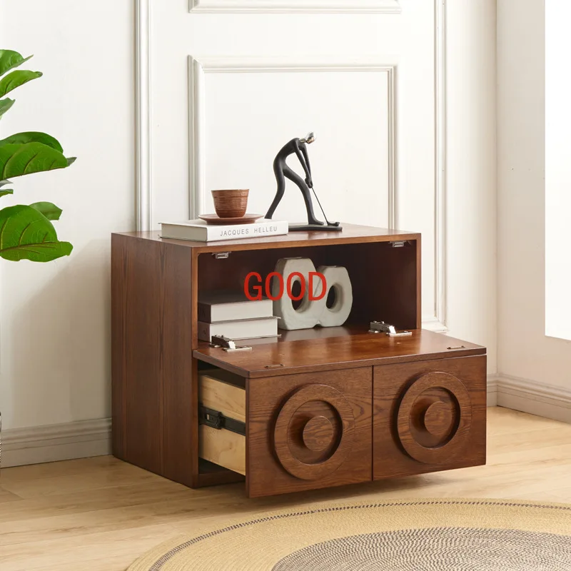 Household Square Box Cabinet Dining Side Storage Organizer Entrance Cabinet