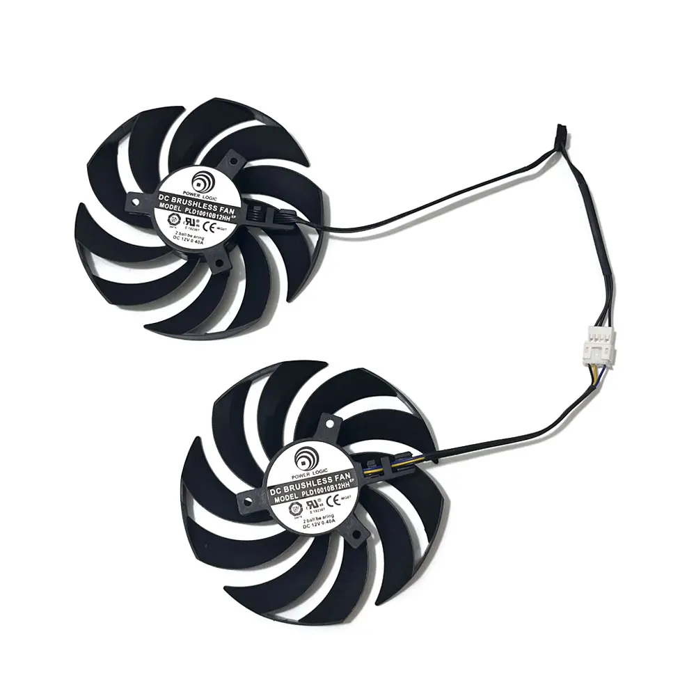 Nouveau Original 95MM RTX4070 4PIN PLD10010S12HH GPU ventilateur de refroidissement de remplacement pour MSI RTX 4070 4070SUPER VENTUS 2X carte vidéo noire