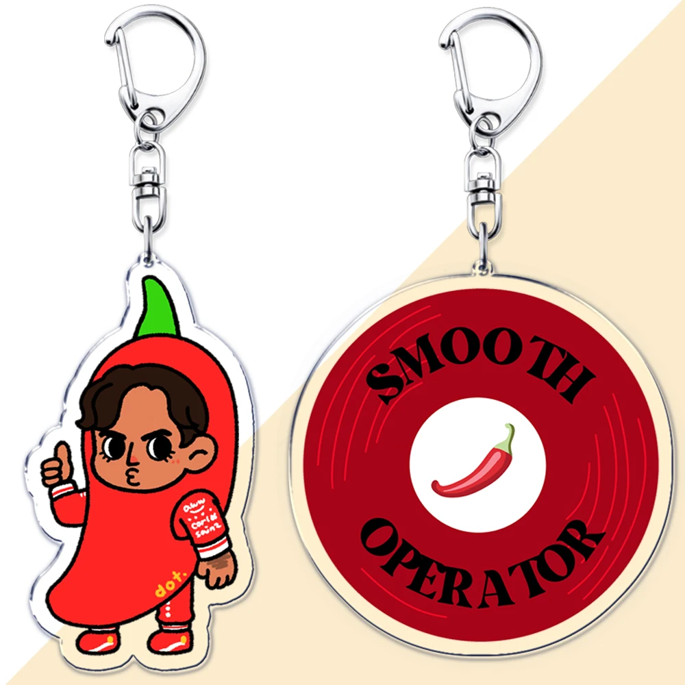 Carlos Sainz Chilli 55 Keychains for Accessories Key Chain Jewelry Racing Cars Drivers Keyrings Race Smooth Operator Fans Gifts