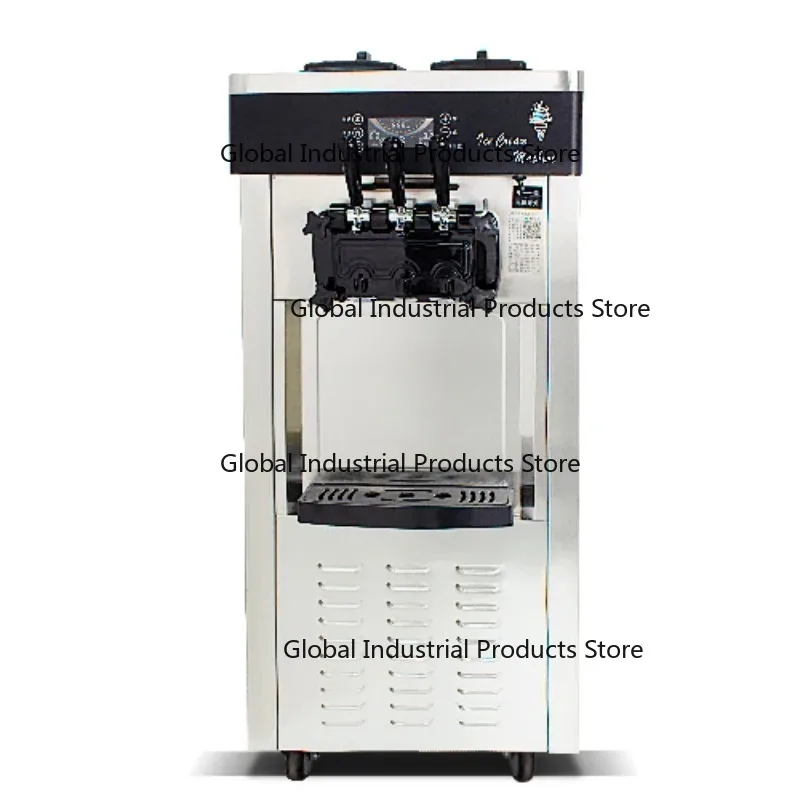 Commercial Soft Ice Cream Machine 3-Flavor Frozen Customizable Bulk Maker for Business Use