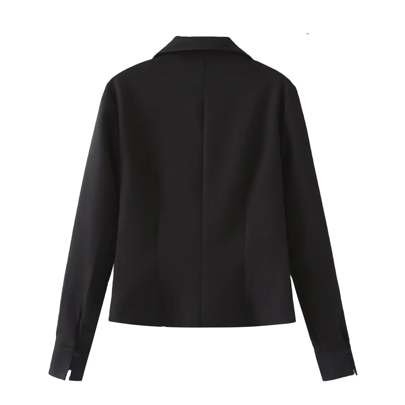 JNLEAOG, новинка весны, женские модные длинные свечьи длинные отложные воротники, полиэфирное волокно, облегающие пуговицы с v-образным вырезом, чистый цвет