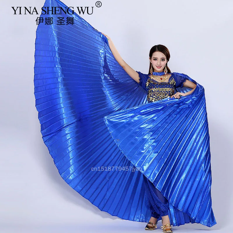 Egyptische Buikdans ISIS Vleugels Carnaval Prestaties Accessoires Professionele Stage Performance Prop Voor Volwassenen Met 1 Paar Stok