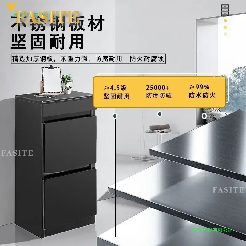 For Hair Stainless Steel Barber Tool Cabinet Double Sided Small Storage Locker Professional Beauty Shop Organizer