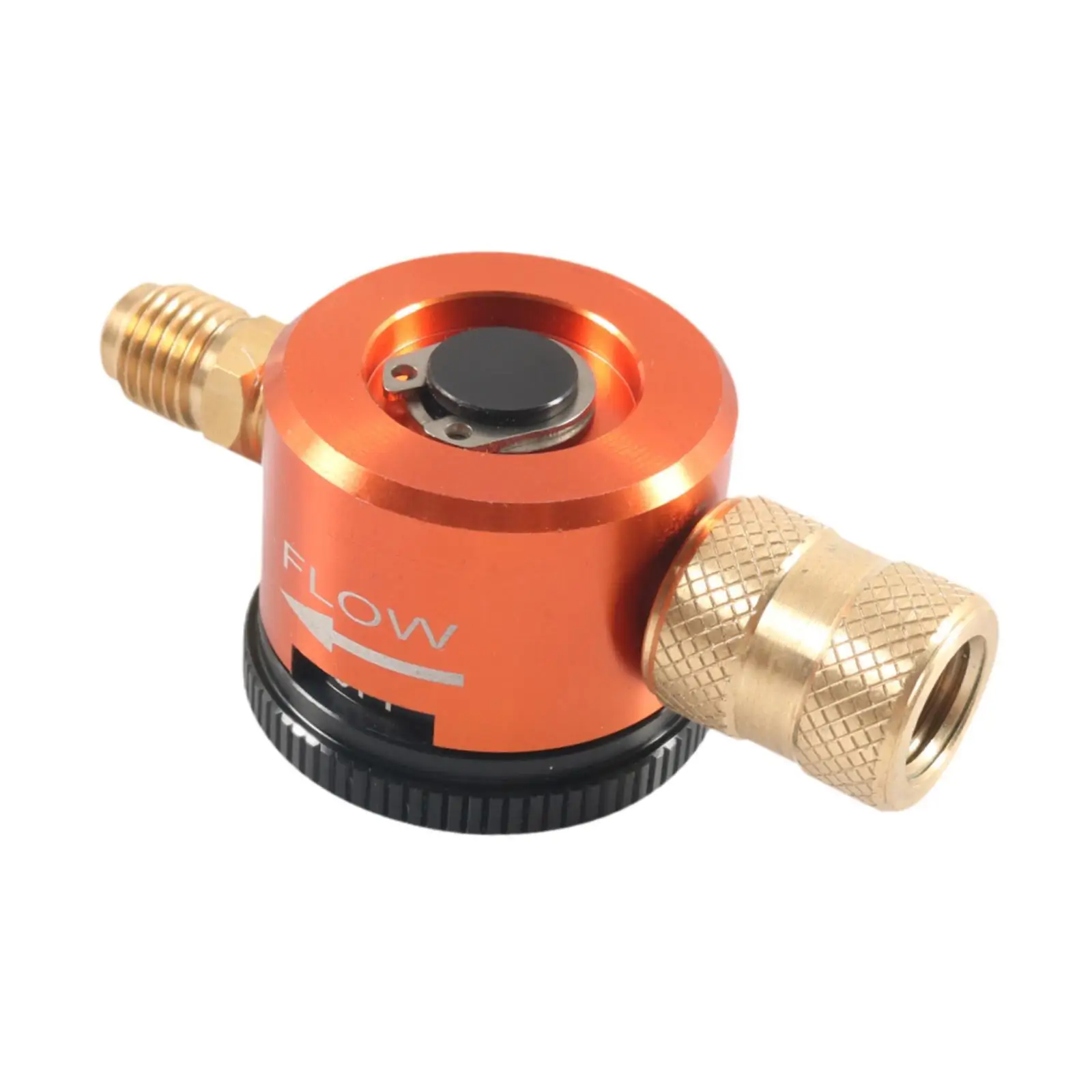 Purging Tool, Regulator,up to 200 PSI 1/4" Fitting Adjustable Purge Tool Orange
