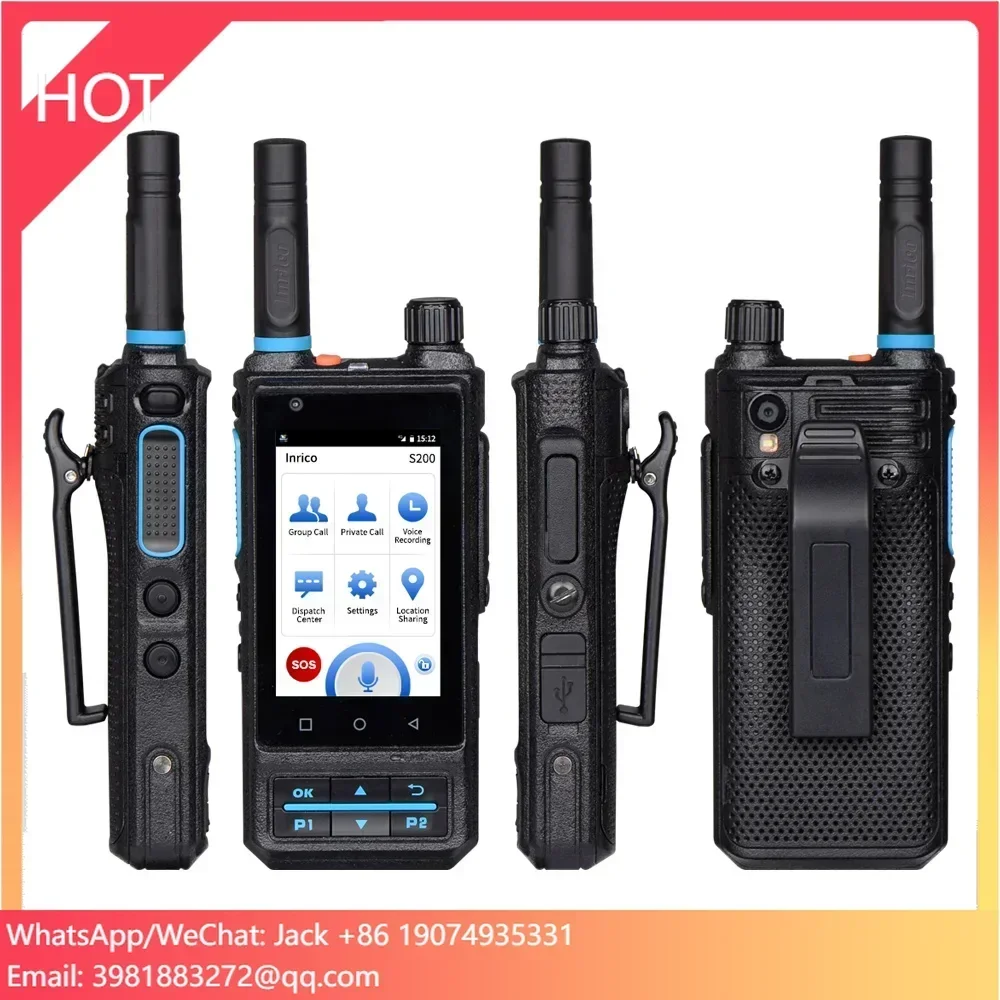 IP67 Waterproof S200 4G LTE BAND POC PTT Network Radio Zello Walkie Talkie Sim Card Two Way Radio