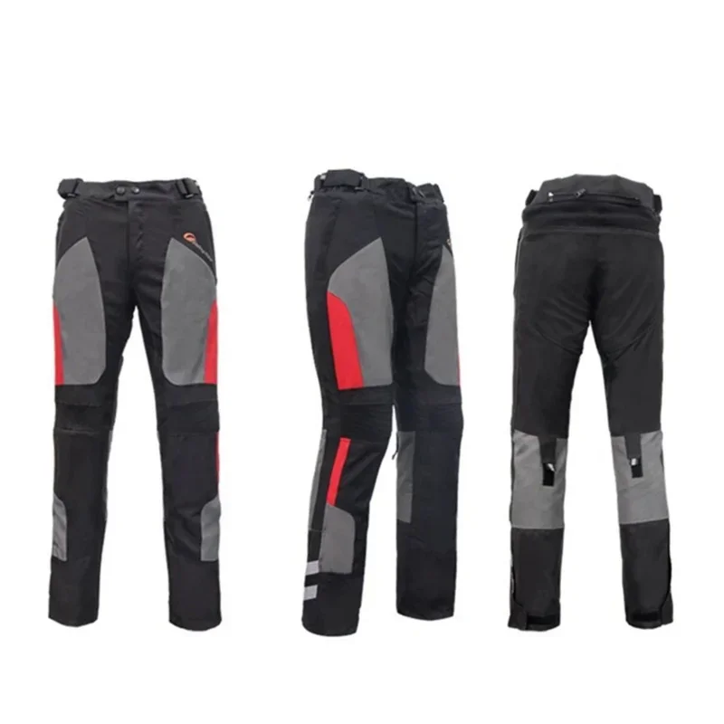 Motorcycle Pants Summer Style Mesh Breathable Motocross Rally Motorbike Riding Trousers With Kneepads and Waterproof Liner HP-12