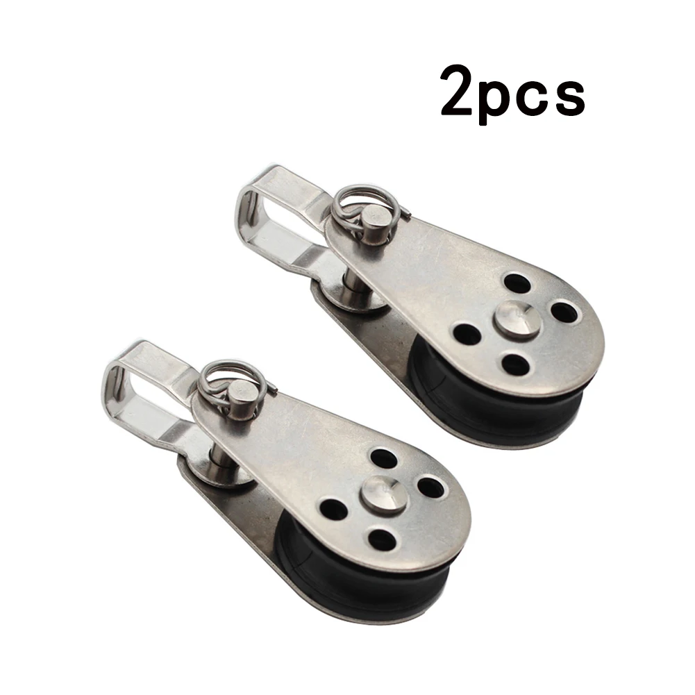 

Ensure Stability and Safety Anchor Trolley System with Stainless Steel Pulley Block 2PCS Canoe Boat Sailboat Kayak