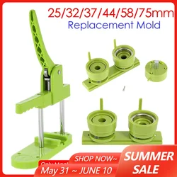 25/32/37/44/58mm Button Badge Maker Machine Mold Pin Badges Making Punch Press Machine Bracket for Art Handicrafts Badge Making