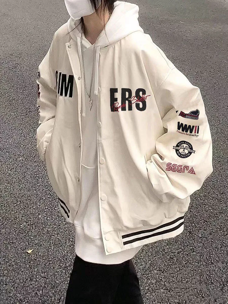 

Бейсбольные куртки в стиле хип-хоп, женские велосипедные куртки с заниженными плечами, миниатюрная спортивная одежда, верхняя одежда, базовая тренировочная одежда с капюшоном в стиле хиппи, полетный спортзал