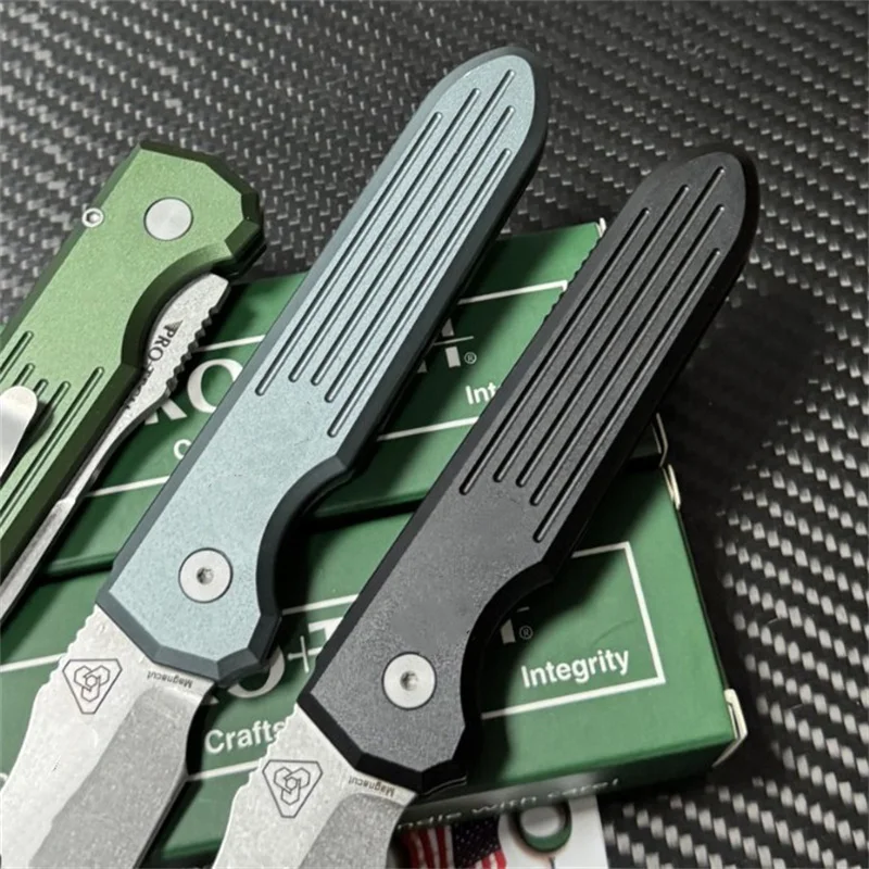 2025 جديد ProTech PDW Werx Invictus سكين للفرد علامة MagnaCut شعار الألومنيوم التخييم الصيد في الهواء الطلق بقاء EDC أداة الجيب