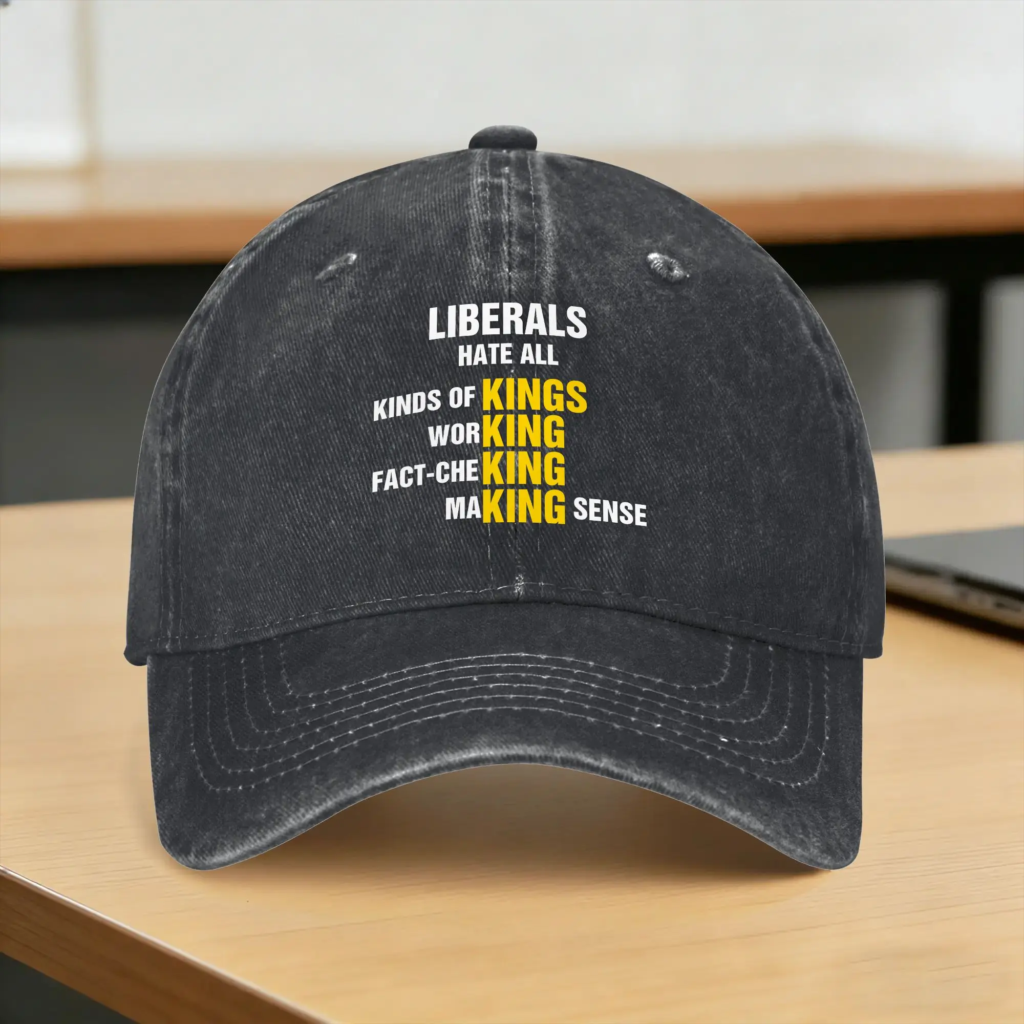 Spring Liberals Hate Types of Kings Conservative Republican Baseball Cap Sun  High Quality Custom Logo Washed Hip Hop Hats