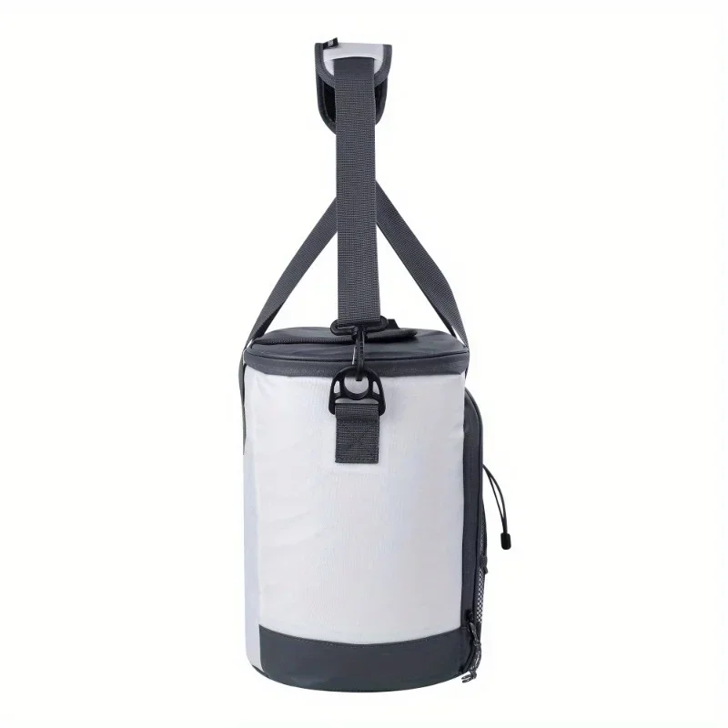 28 علبة تبريد بحرية ناعمة الجوانب، باللون الأبيض والرمادي