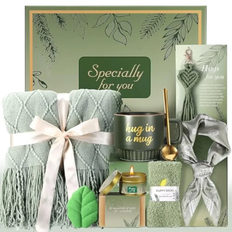 Regalos de Autocuidado para Mujeres, Regalos del Día de la Madre para Mamá, Esposa, Abuela, Regalo de Cumpleaños, Regalo de Recuperación, Cestas de Regalo, Pensando en Ti, Condolencias