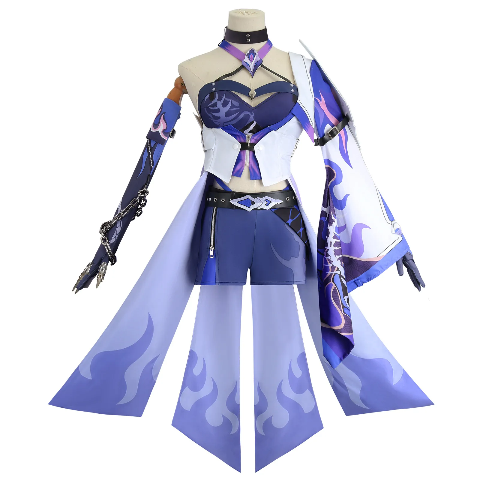 Honkai character Galaxy Ranger cosplay Star Raiden Bosenmori Mei Cosplay Costume Woman with gloves headgear necklace