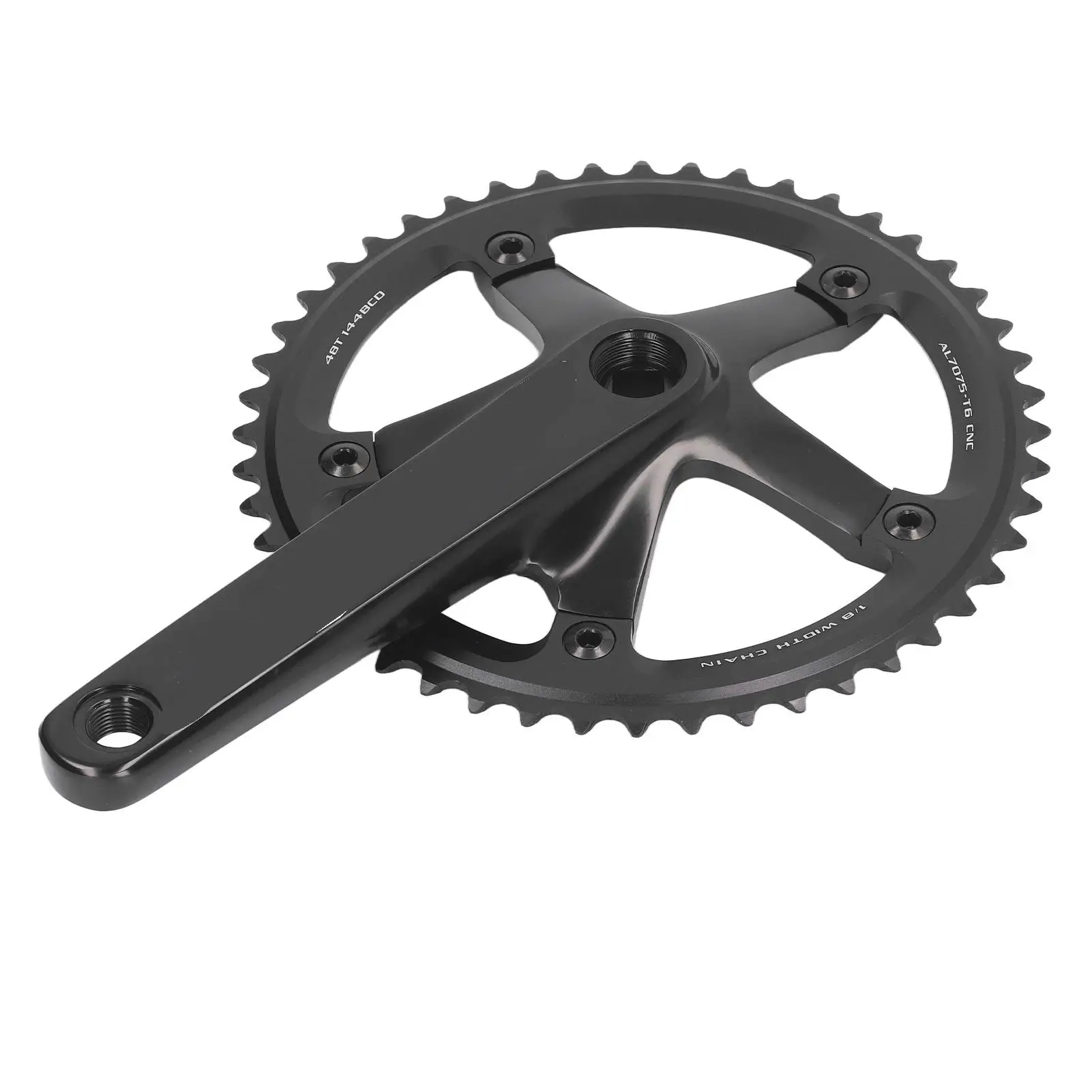 144 BCD 48T Single Speed Aluminum Alloy Crankset Bike Crank Arm Set – Lightweight & Durable