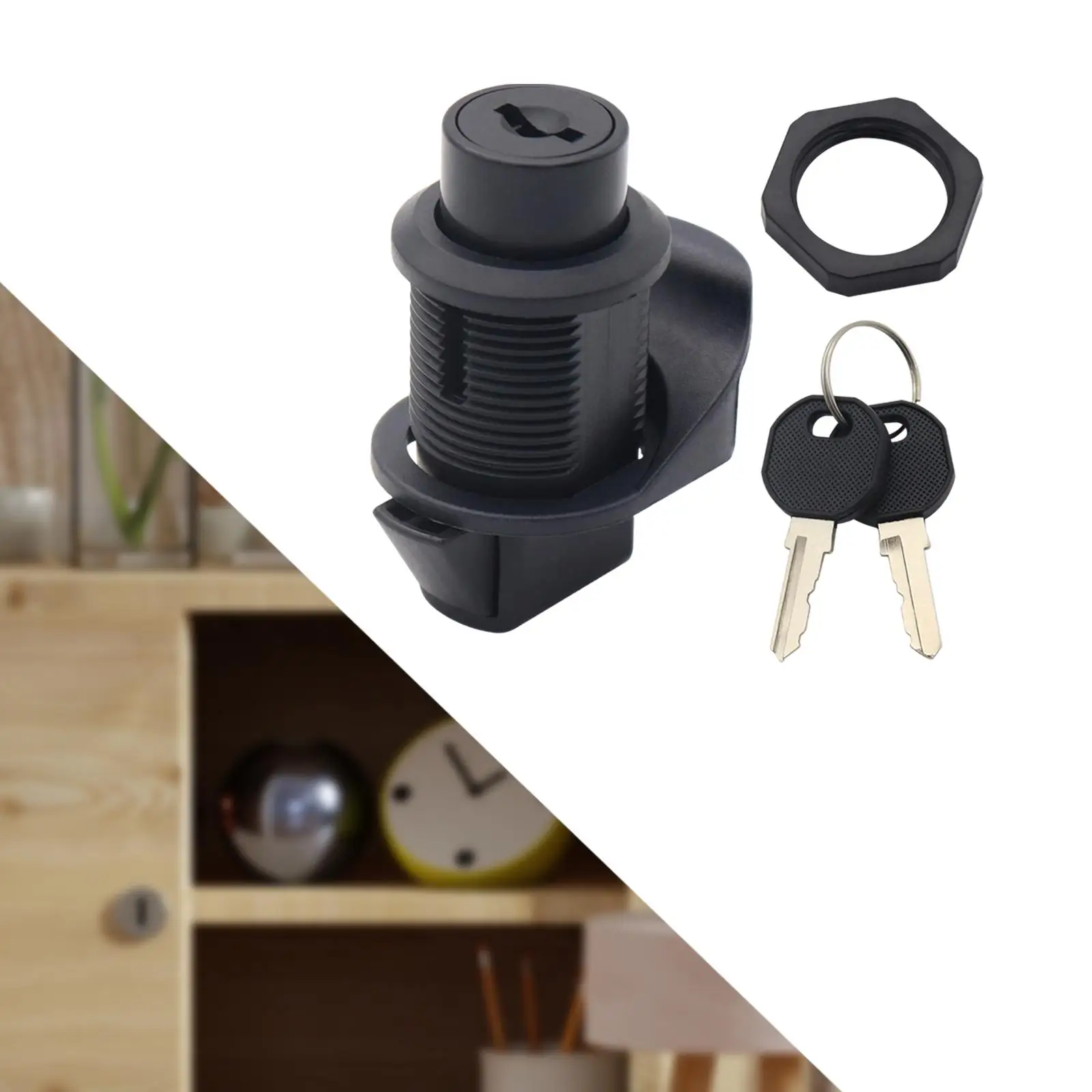 RV Paddle Entry Door Lock Latch Universal Accessories Premium Simple Installs Reply Type Knob Locks for Yacht Camper Rvs