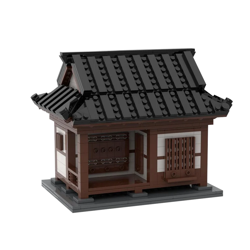 Gobricks MOC Traditonal Korean House Building Blocks Street House Bricks City Street View Education Toys For Kid Birthday Gift