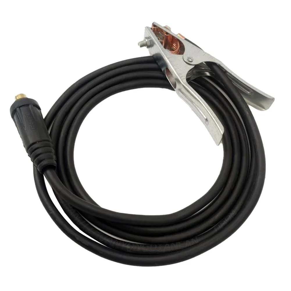 1pc 100/200/300cm 300A Welding Grounding Clamp High Temperature Resistant For MIG TIG Welding Machine