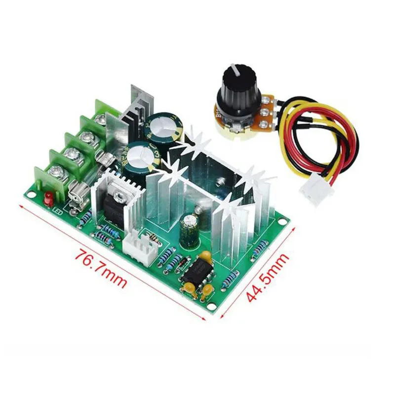 High Power PWM DC Motor Speed Controller Switch DC 20A 60A 12V 24V 36V 48V Current Voltage Regulator DC 10-60V PWM Drive M20