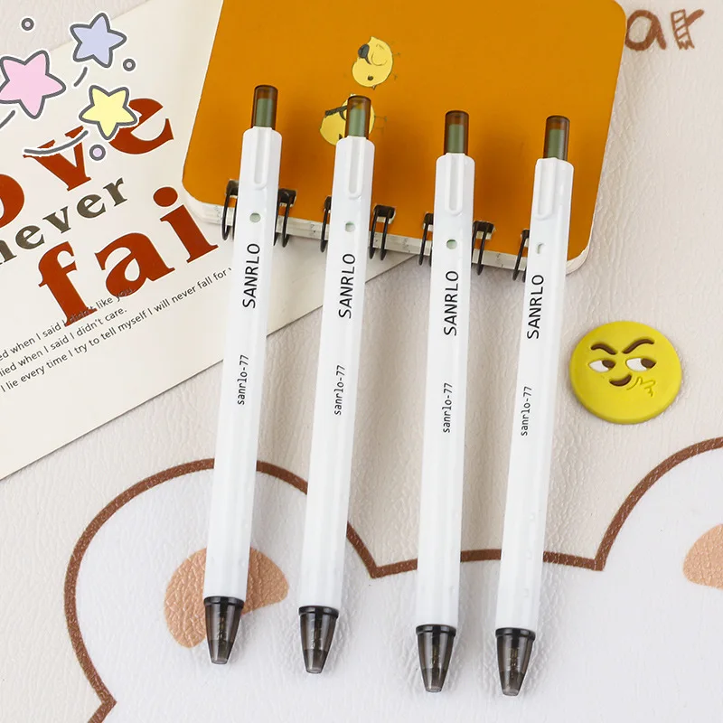 

60pcs Cute Green and White Gel Pens for Writing School Supplies Wholesale Cheap Pens Kawaii Stationery Supplies Desk Acessories