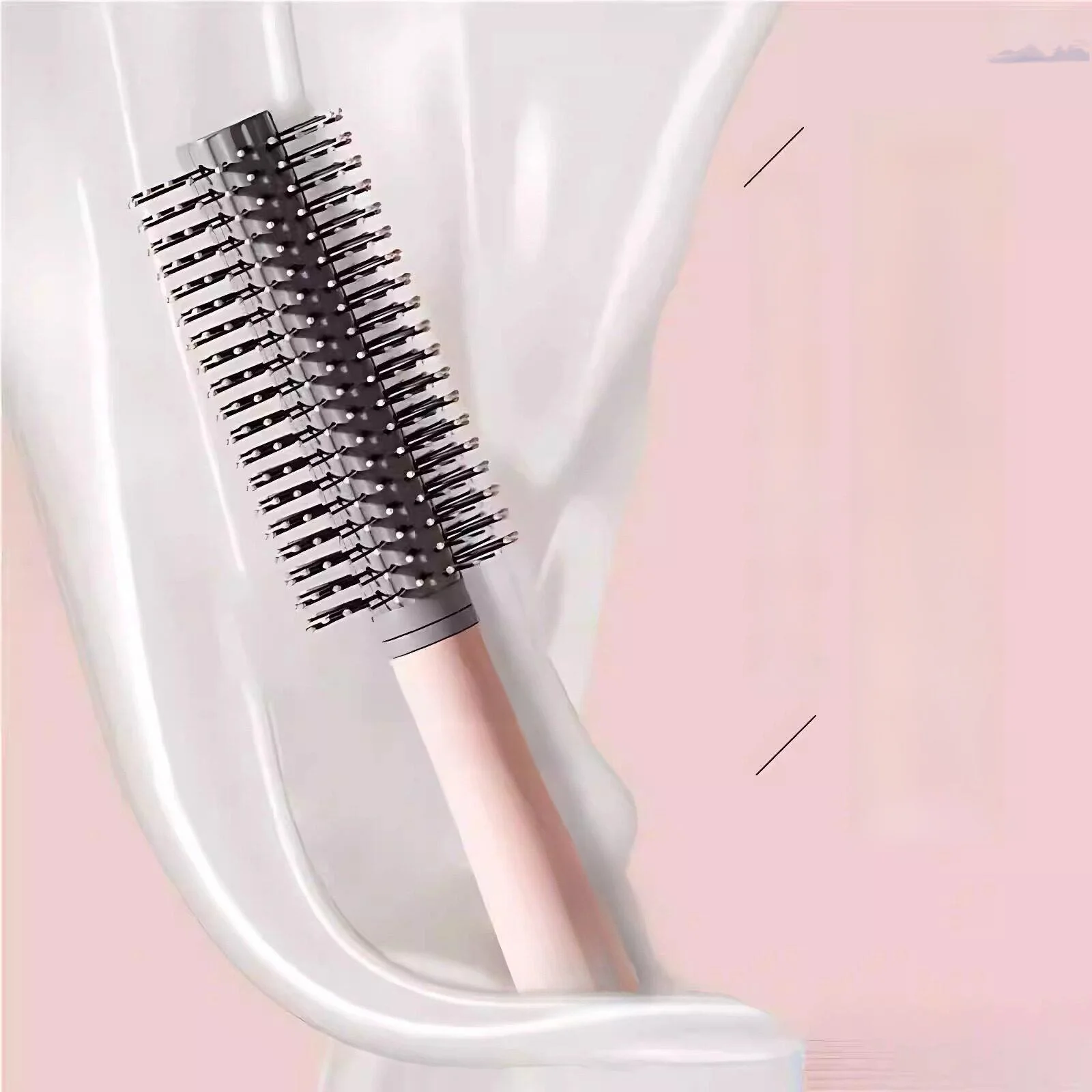 

Women's Special Hair Styling Comb Fluffy Top Curling Comb Long Hair Rolling Comb Airbag Cylinder Comb for Blowing Hair
