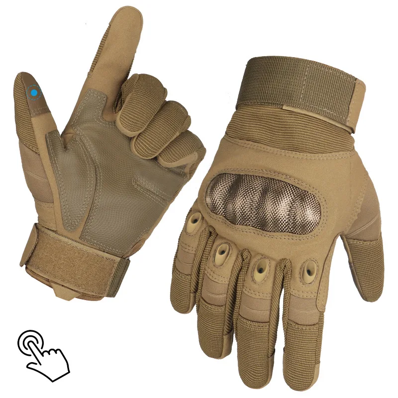 Outdoor cycling sports fitness tactical gloves for mountaineering training, protective combat touch screen gloves